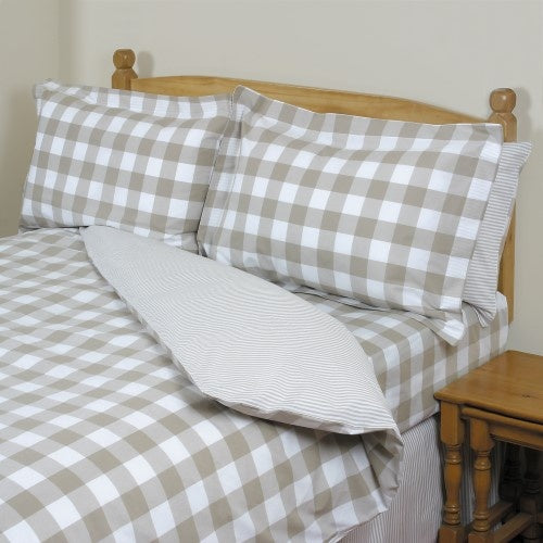 Surrey Taupe Single Duvet Cover