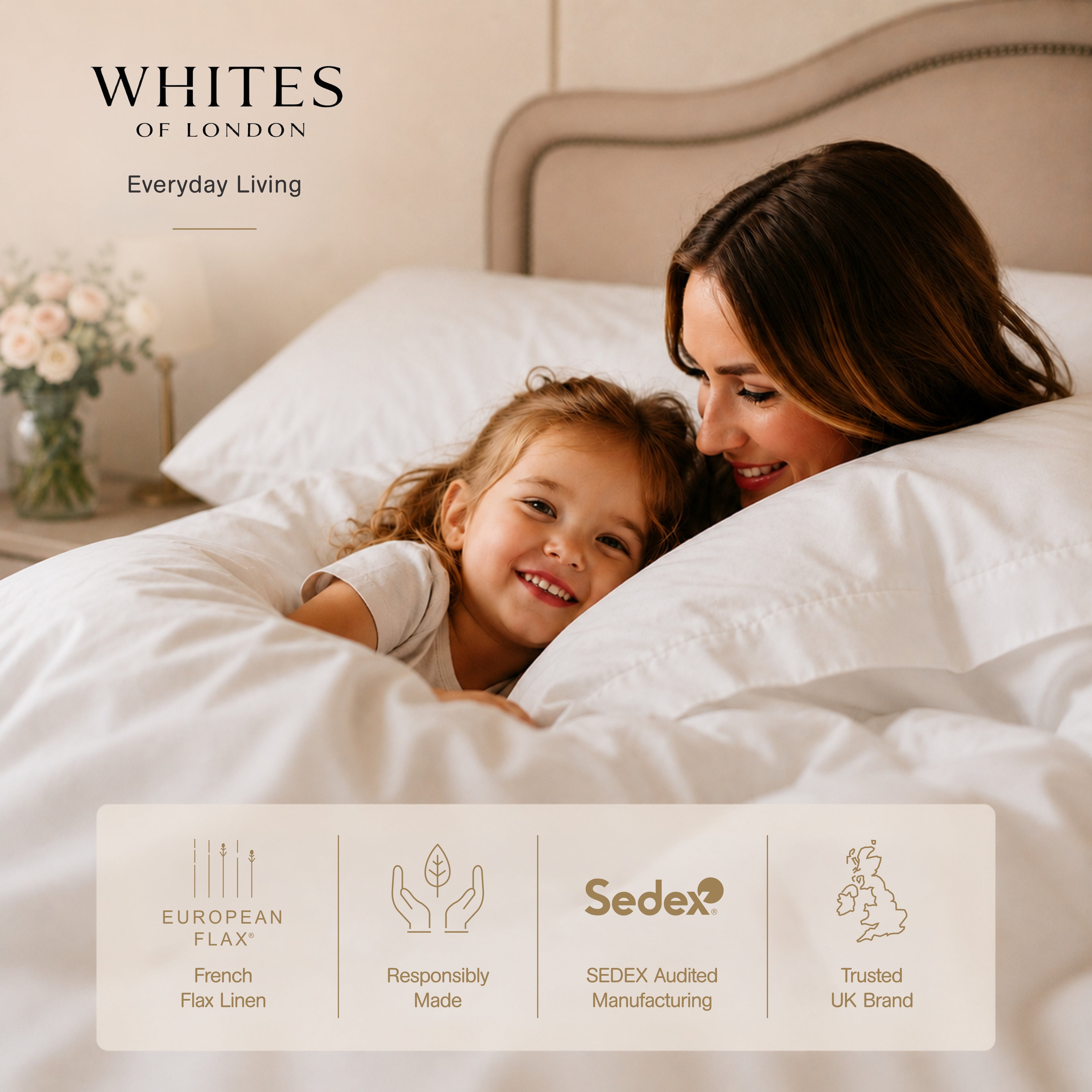 100% French Linen Heirloom White Pintuck Duvet Collection