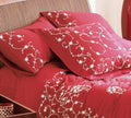 Paisley Floral White & Red Duvet Cover Collection