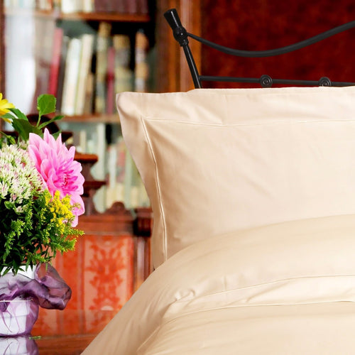 400TC Ivory Egyptian Cotton Single Flat Sheet