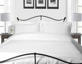 400TC White Egyptian Cotton Single Fitted Sheet