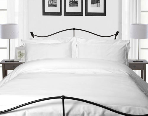400TC White Egyptian Cotton Single Fitted Sheet