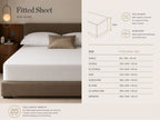 100% Linen Ivory Deep Fitted Sheet