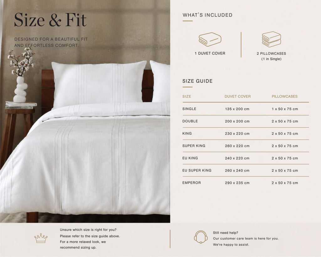 100% French Linen Heirloom White Pintuck Duvet Collection