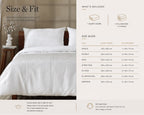 100% French Linen Heirloom White Pintuck Duvet Collection