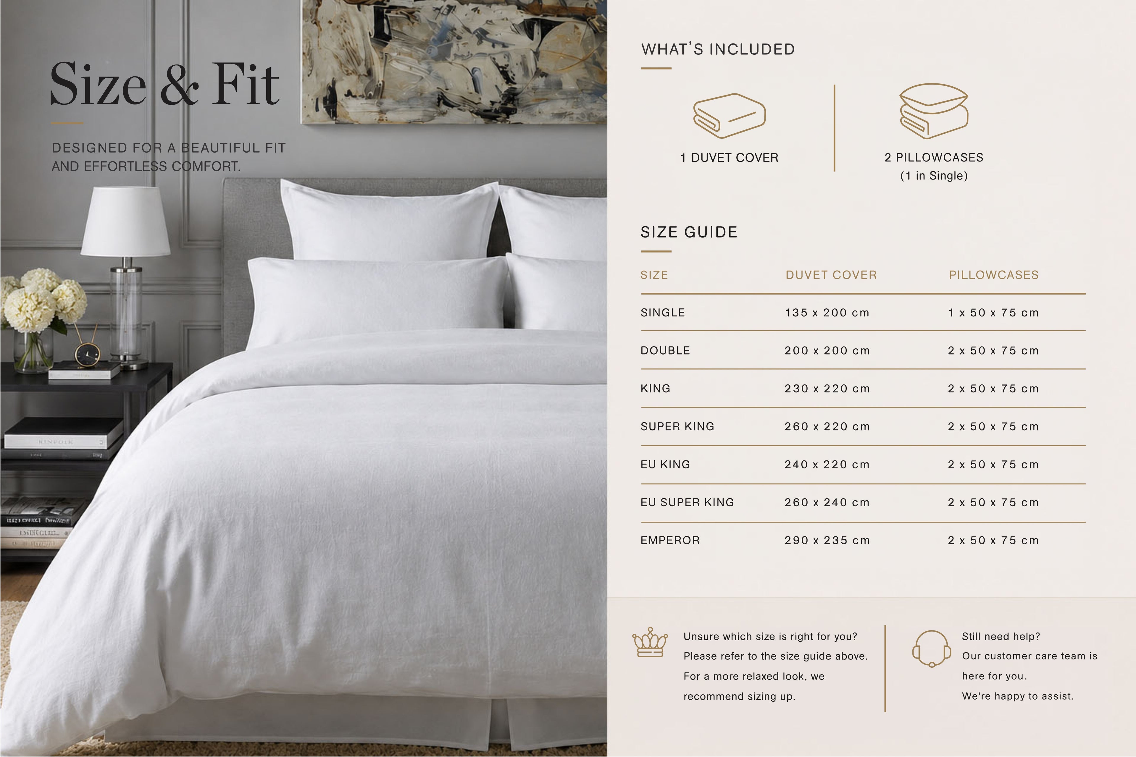 100% French Linen White Duvet Cover Collection