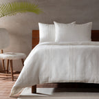 100% French Linen Heirloom Collection Ivory Duvet Collection