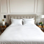 1000 Thread Count Organic Cotton White Flat Sheet