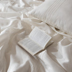 100% French Linen Heirloom Collection Ivory Duvet Collection
