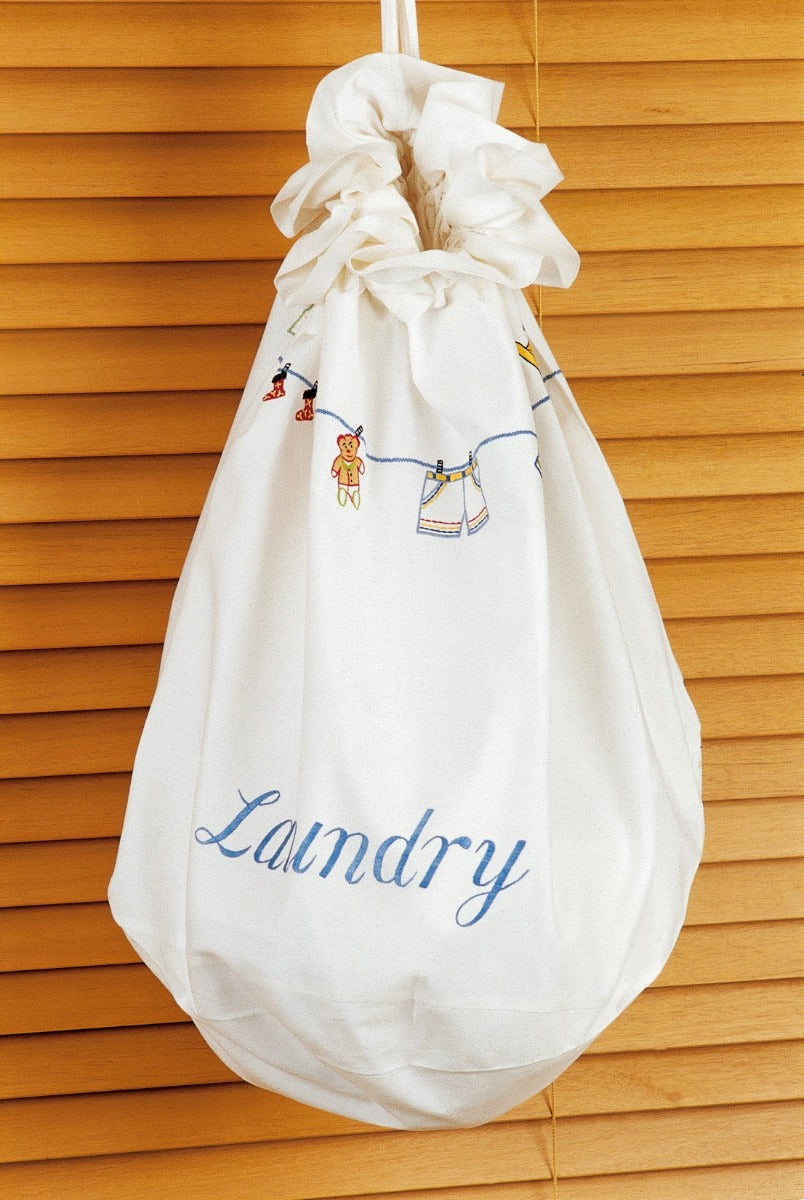 Laundry/Toy Bag for children with embroidered fun motifs. Large