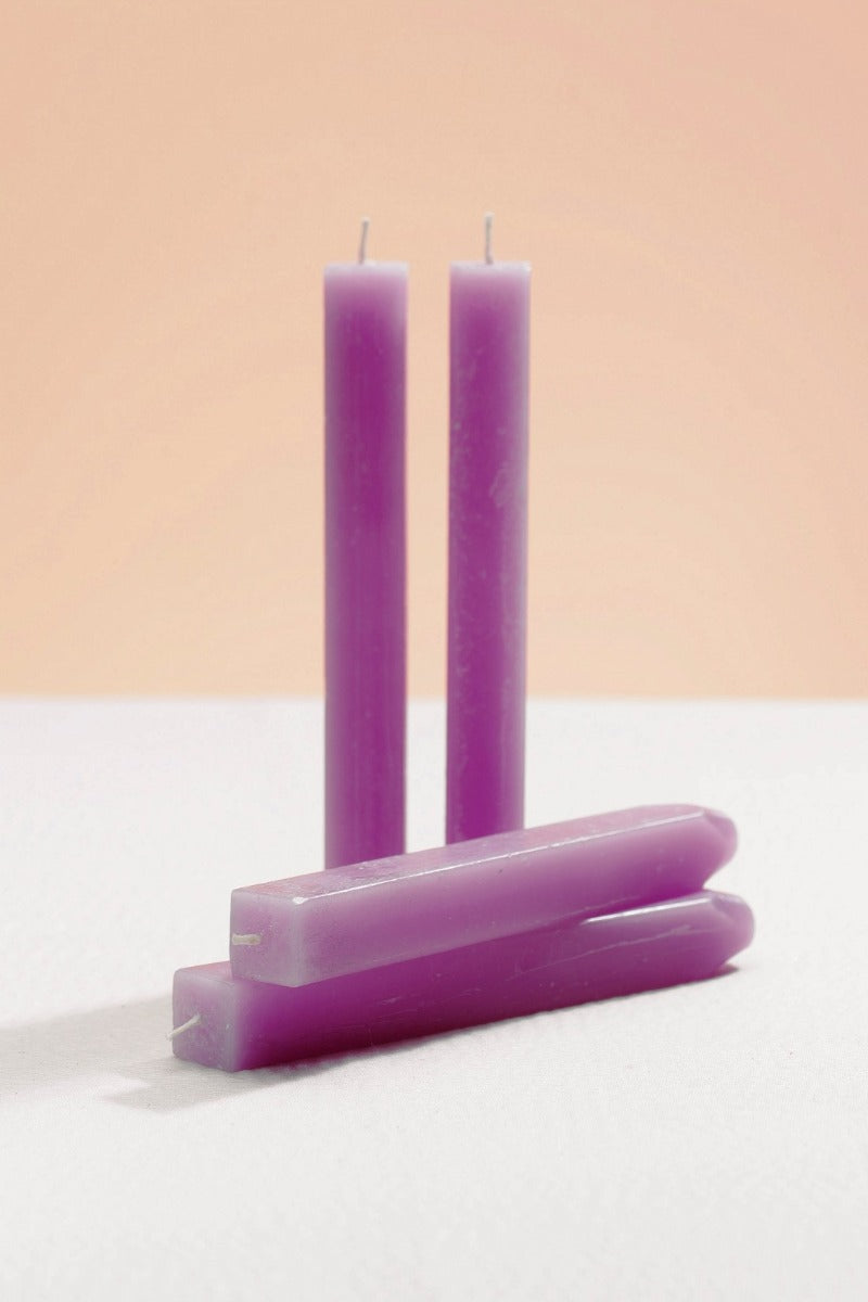 Lilac & Lavender Baton Candles