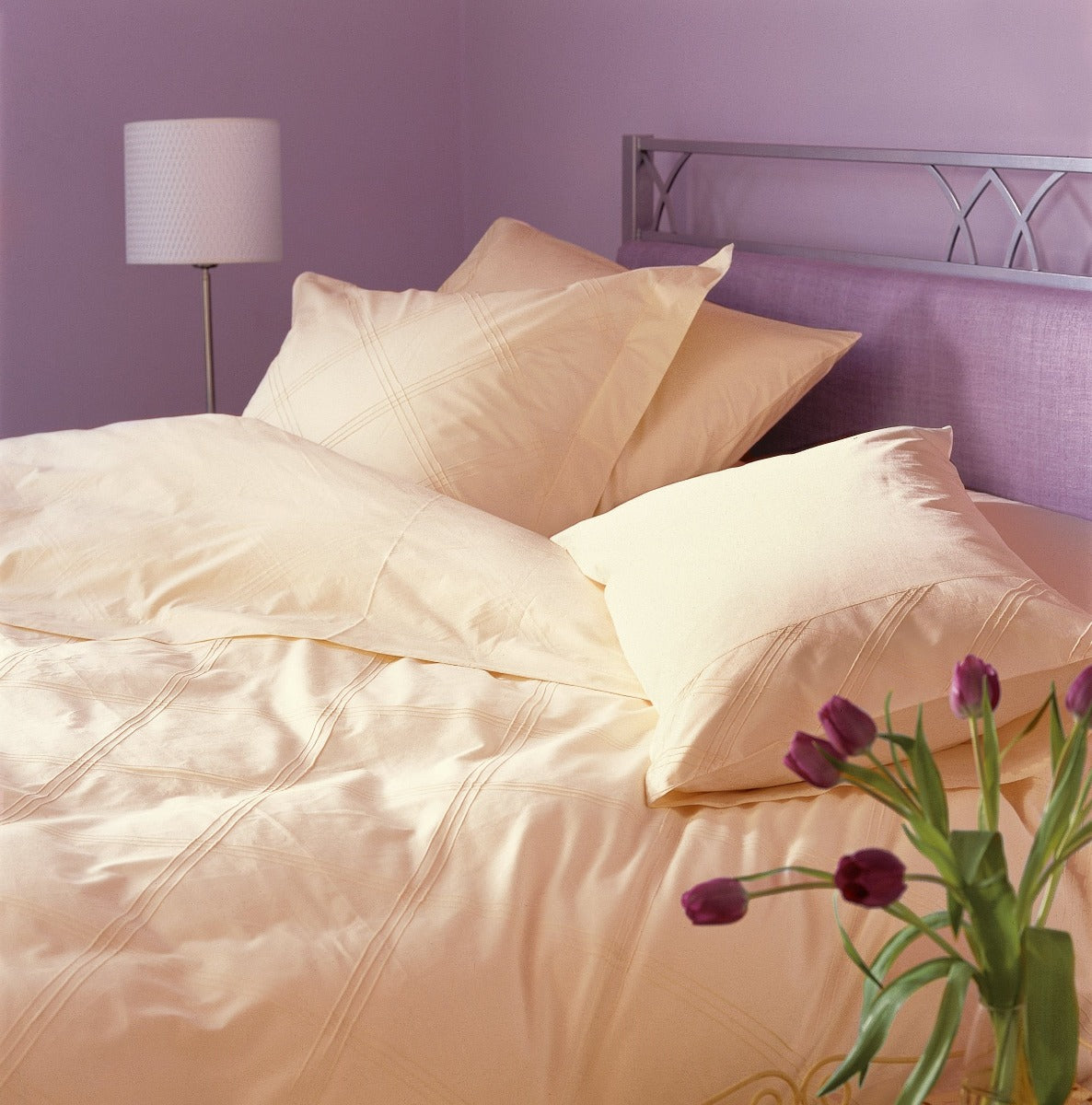 Naples Ivory Single Duvet Cover 135 x 200 cm