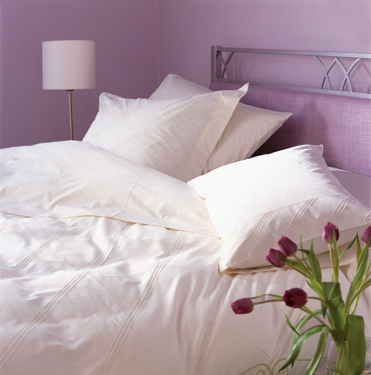 Naples White Single Duvet Cover 135x 200 cm