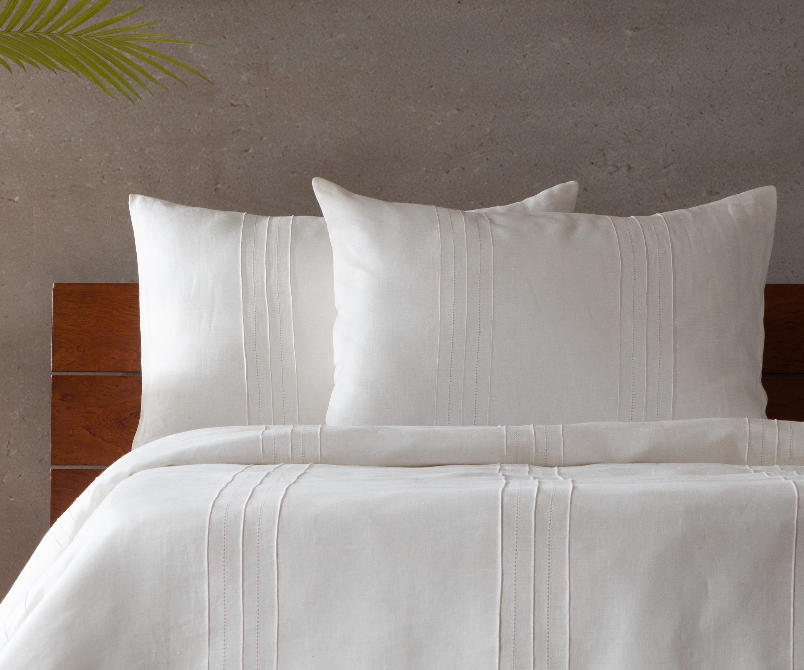 100% French Linen Heirloom Collection Ivory Duvet Collection